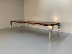 Bizzotto Italia "Sidney" Dining Office Meeting Table - In Solid Briar Wood