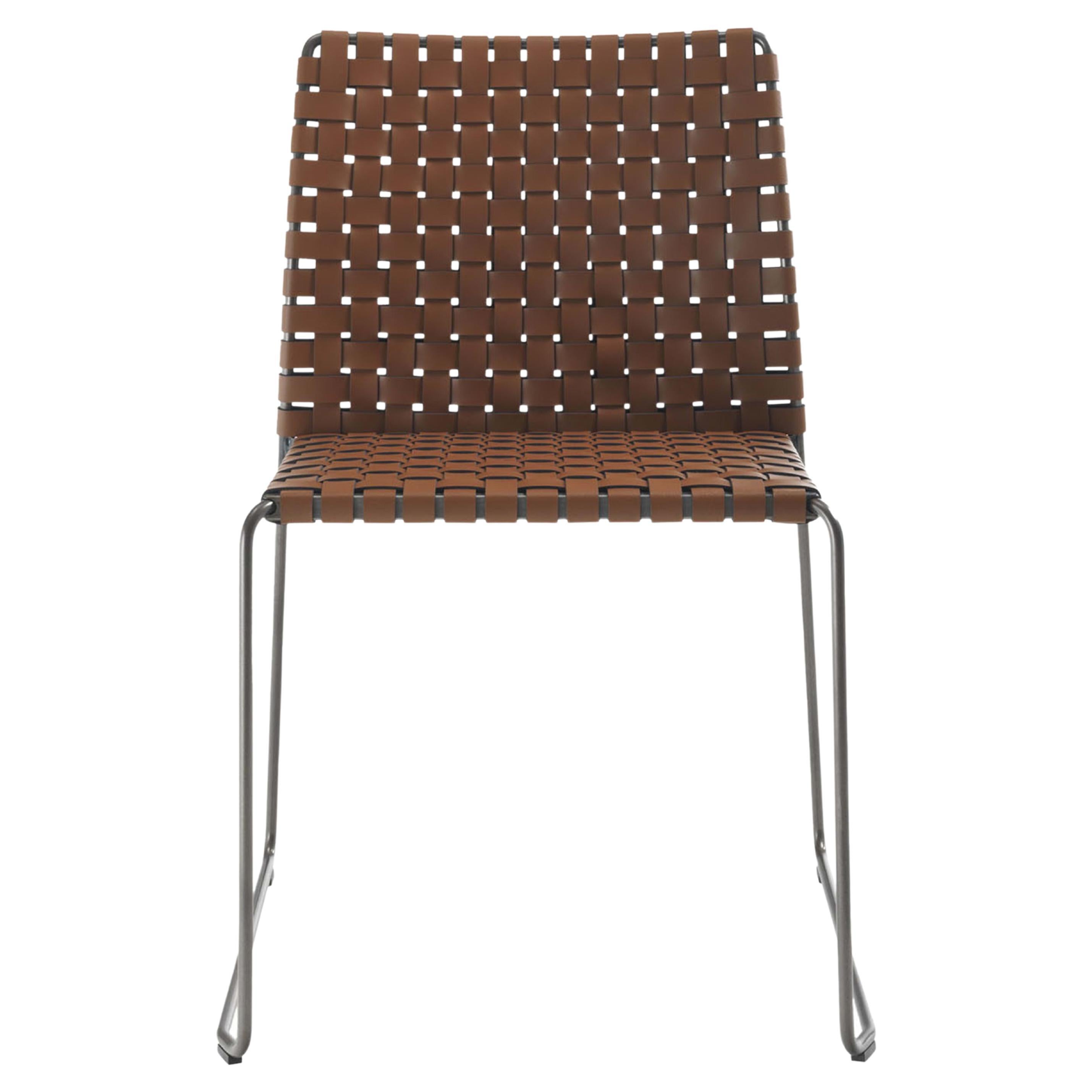 Bizzy Brown Woven Chair For Sale
