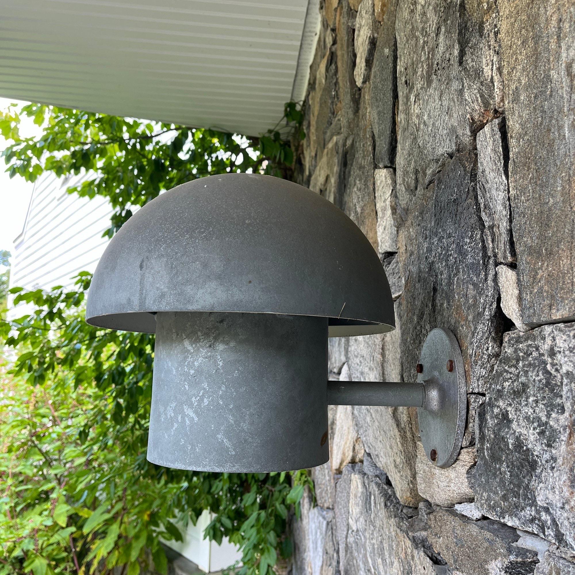 Item Description

A pair of outdoor wall sconces made of galvanized steel, designed in the 1930s by Bjarne Bech and produced by Louis Poulsen.

A pair of untouched as found sconces by Bjarne Bech for Louis Poulsen.
