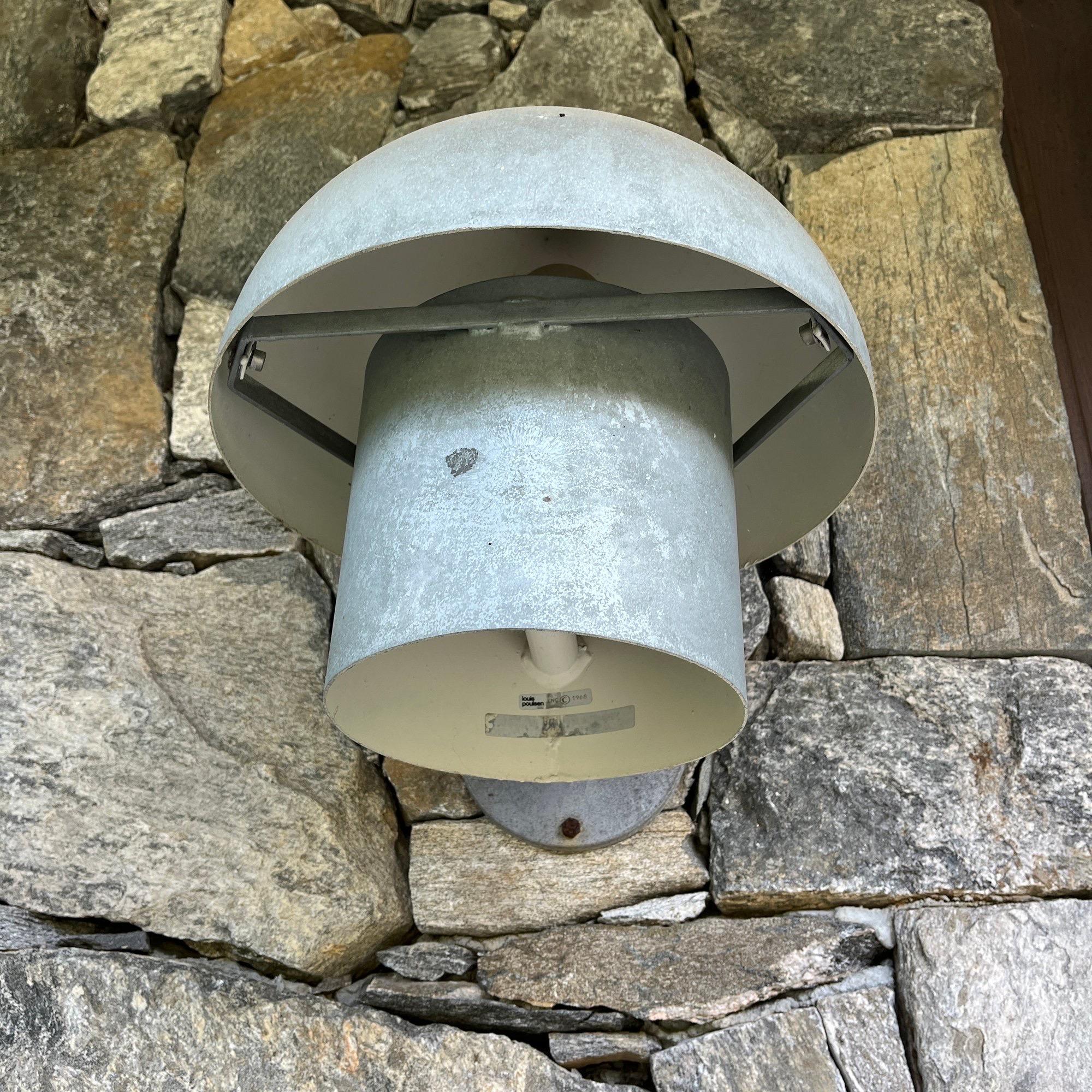 Swedish Bjarne Bech Metal Outdoor Wall Lamps for Louis Poulsen For Sale
