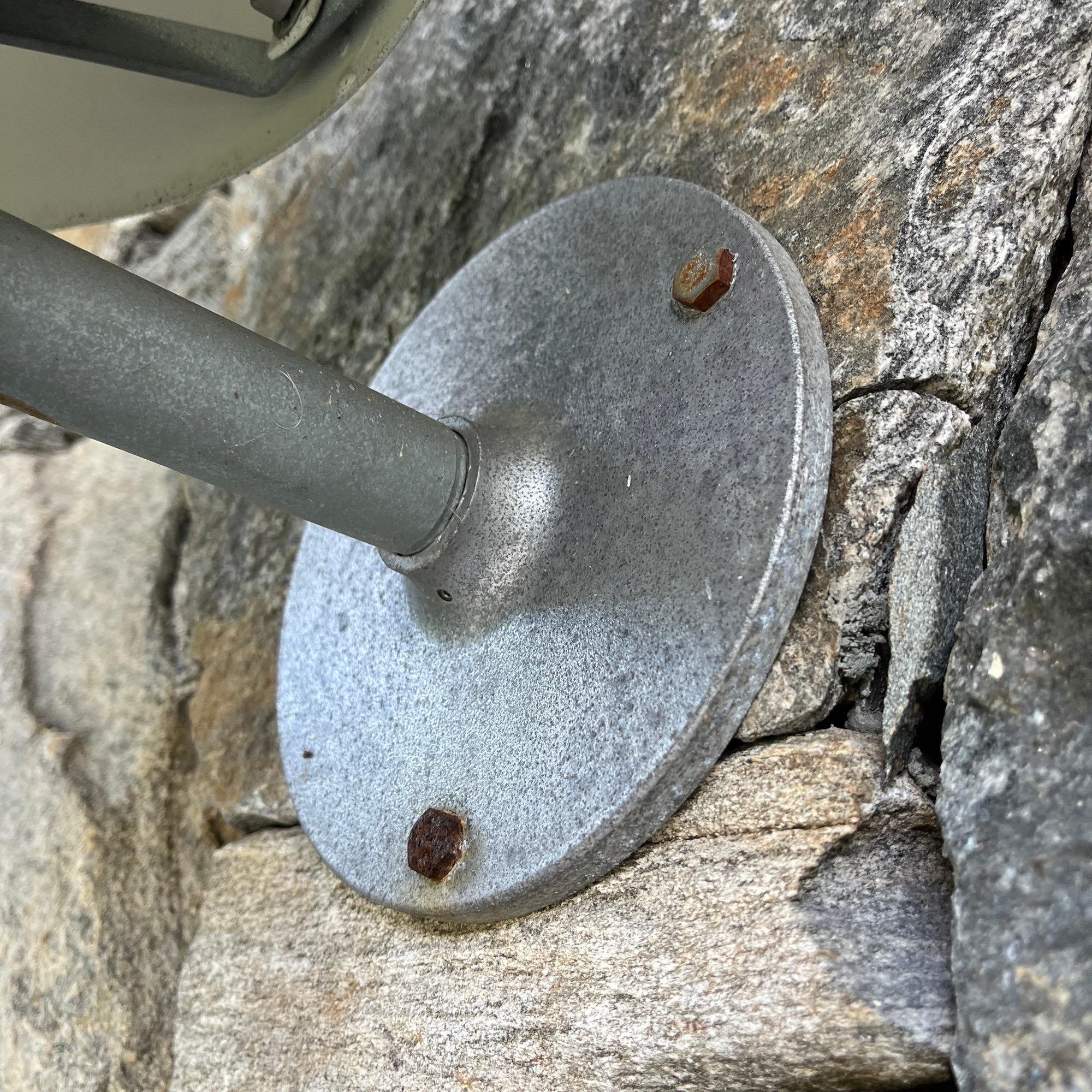Bjarne Bech Metal Outdoor Wall Lamps for Louis Poulsen In Good Condition For Sale In North Miami, FL