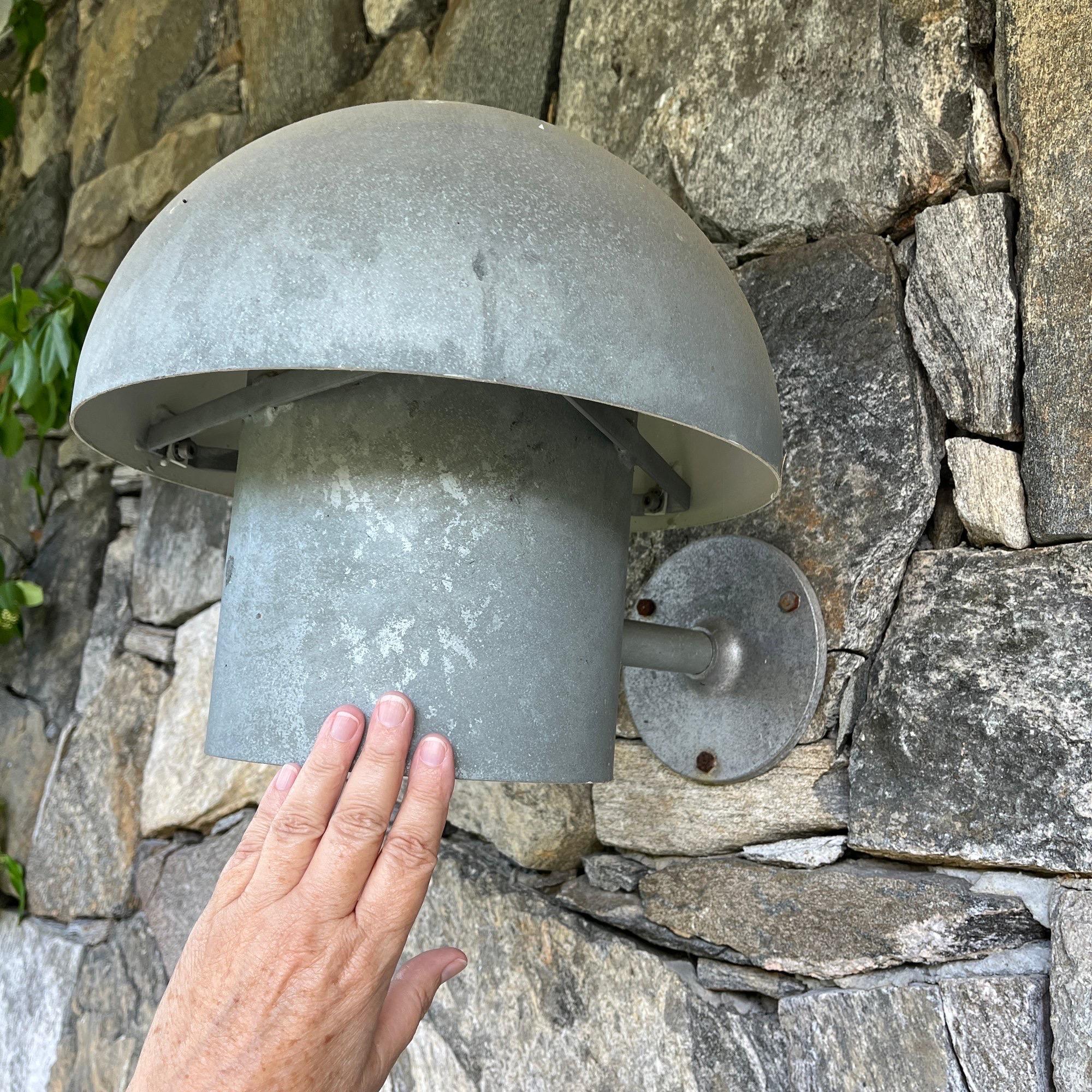 Steel Bjarne Bech Metal Outdoor Wall Lamps for Louis Poulsen For Sale