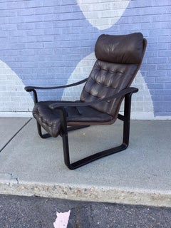 Bjarne Dahlqvist Lounge Chair & Ottoman, Leather, Mid-Century Modern