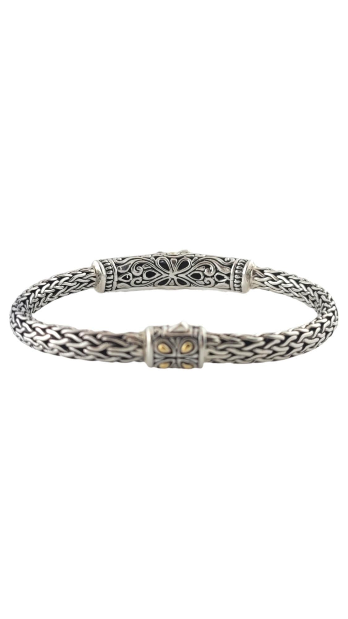 BJC Samuel Benham 18K Yellow Gold/Sterling Silver Multi Gemstone Bracelet #17907 1