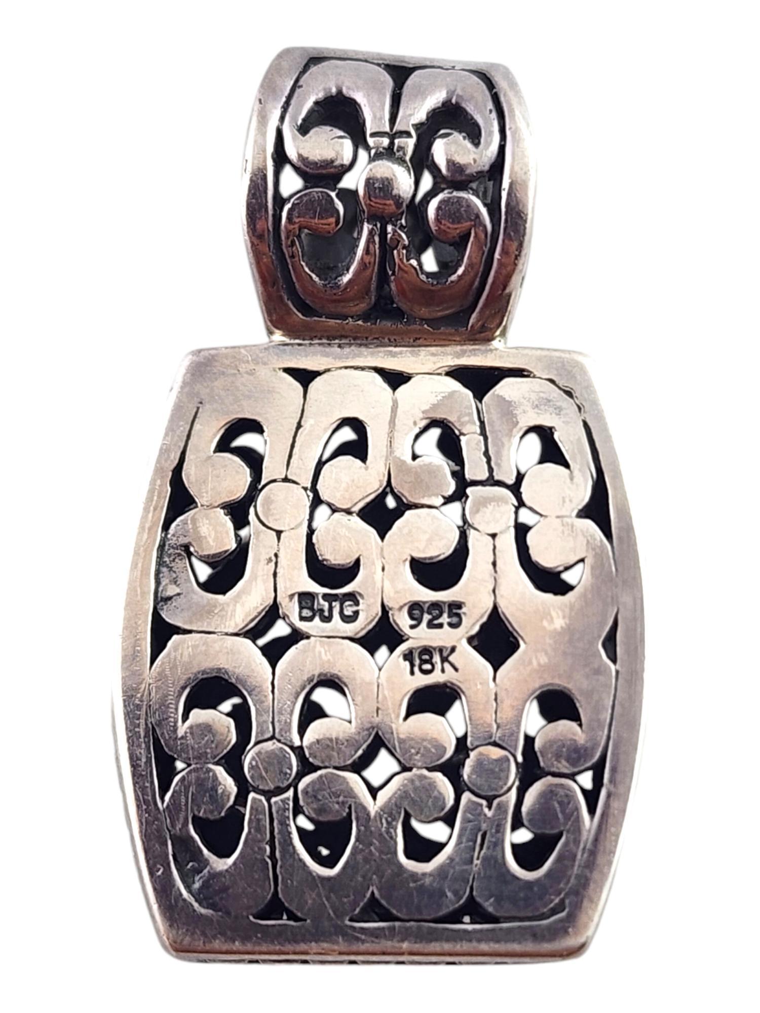 Women's BJC Samuel Benham Sterling Silver & 18K Yellow Gold Pendant #19069