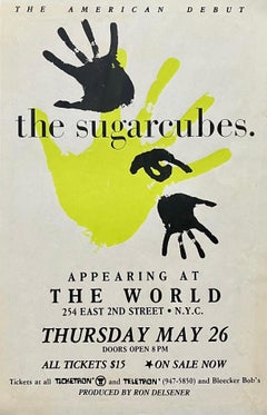 Bjork The Sugar Cubes New York 1989 (concert poster)