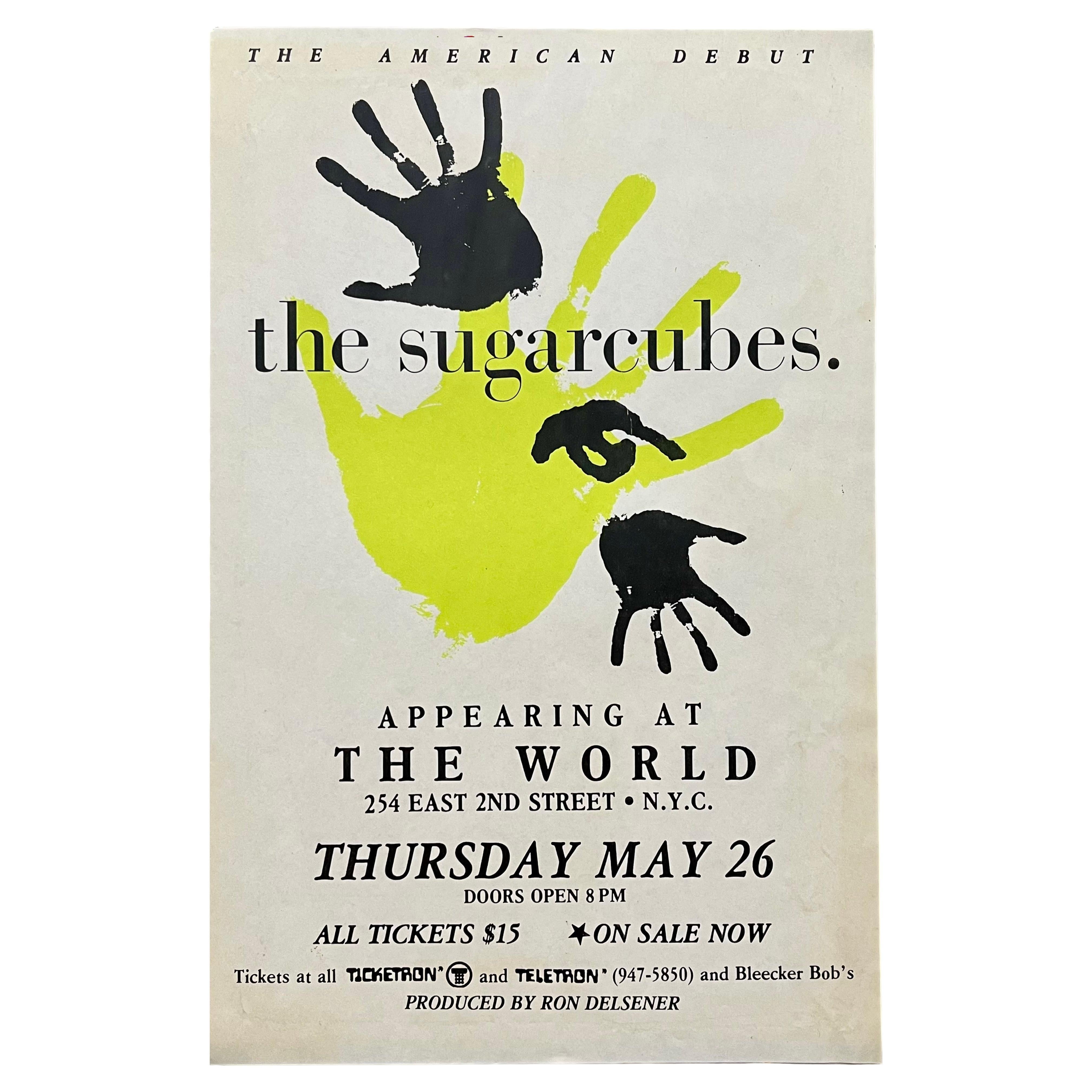 Bjork The Sugar Cubes New York 1989 (affiche de concert) en vente