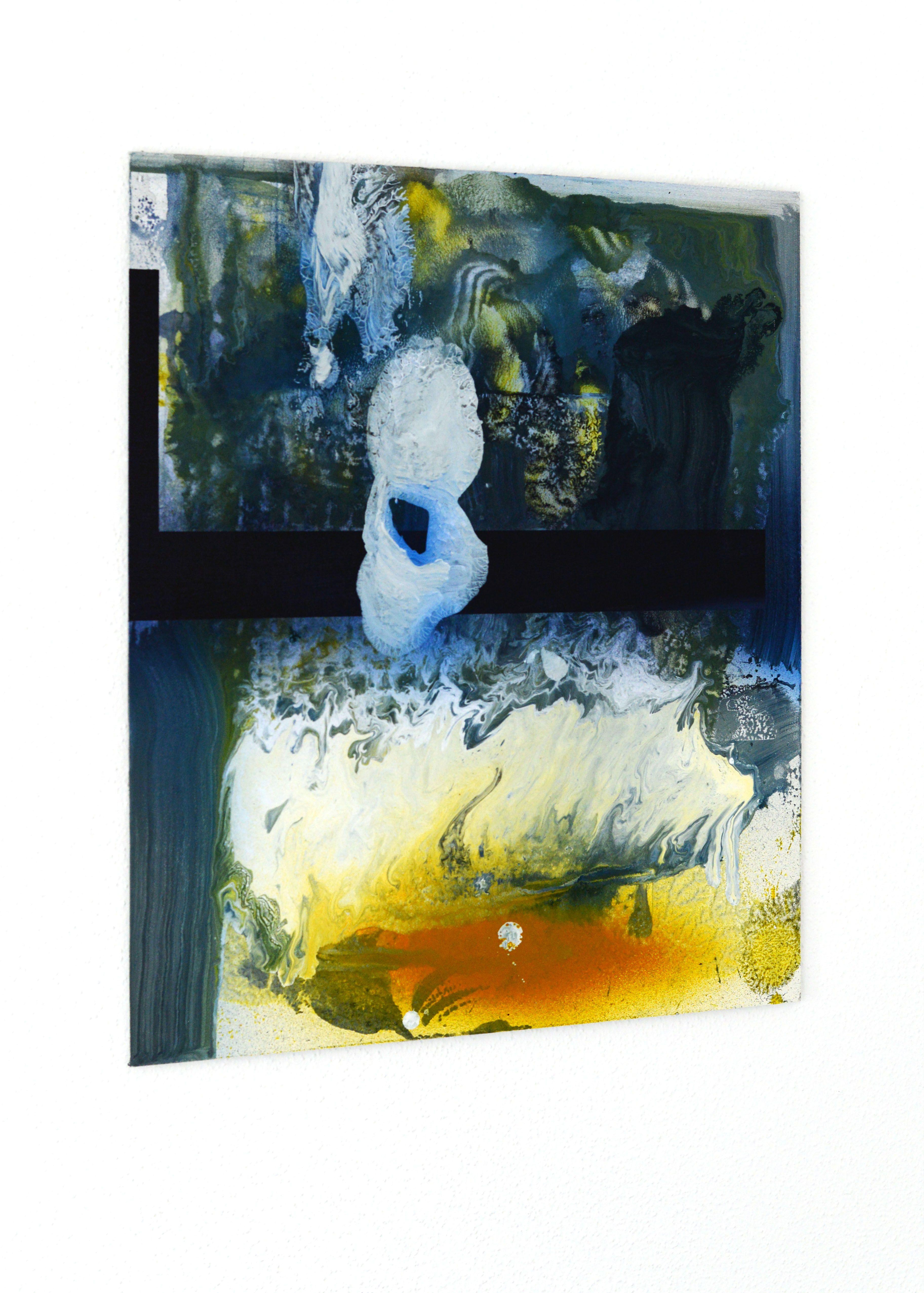 dherent, Malerei, Acryl auf Metall (Zeitgenössisch), Painting, von Bjorn Bauer