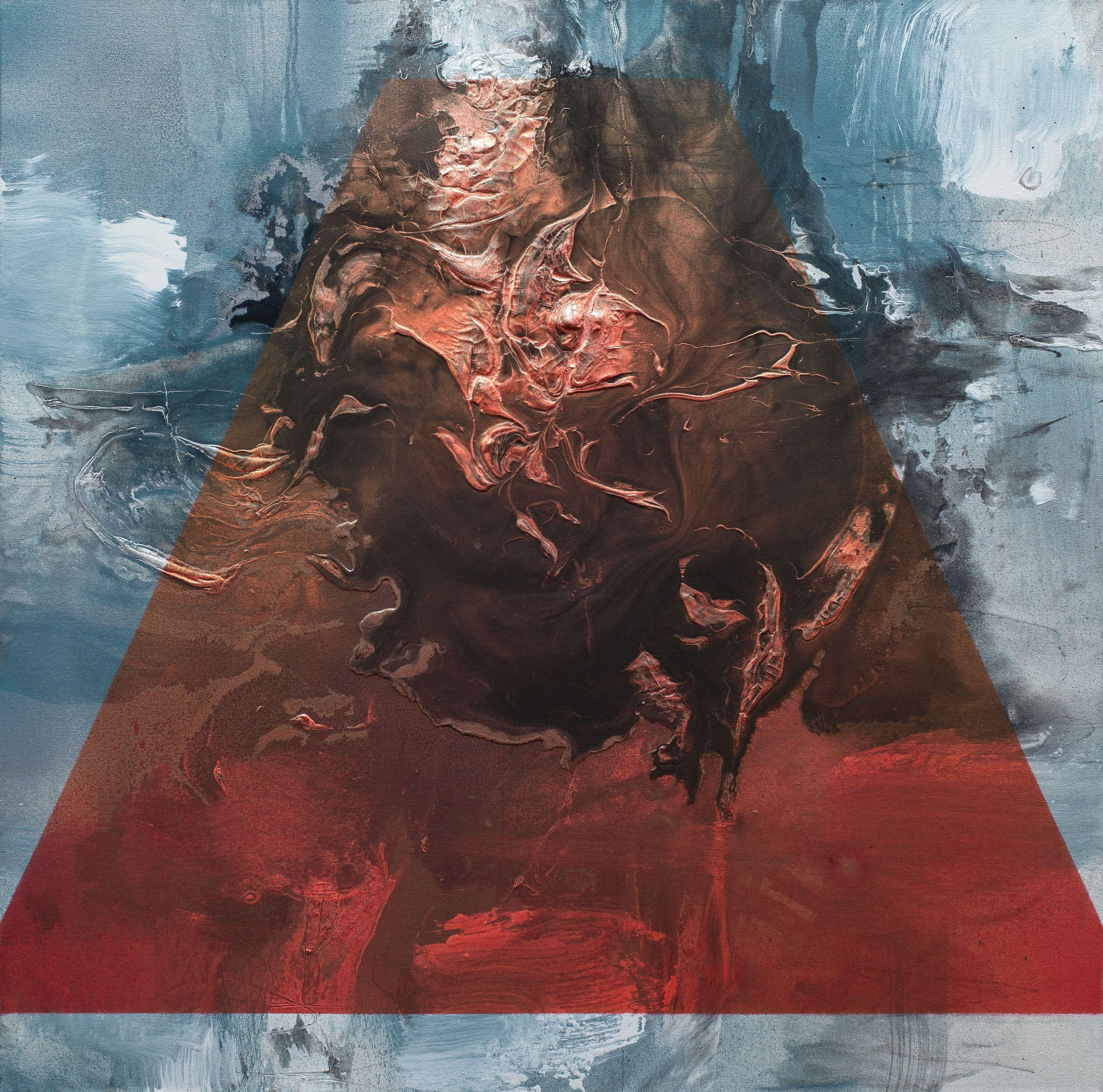 Antropocene, Pittura, Acrilico su tela - Painting di Bjorn Bauer