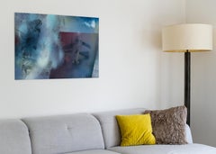 Transfert asymétrique, peinture, acrylique sur métal