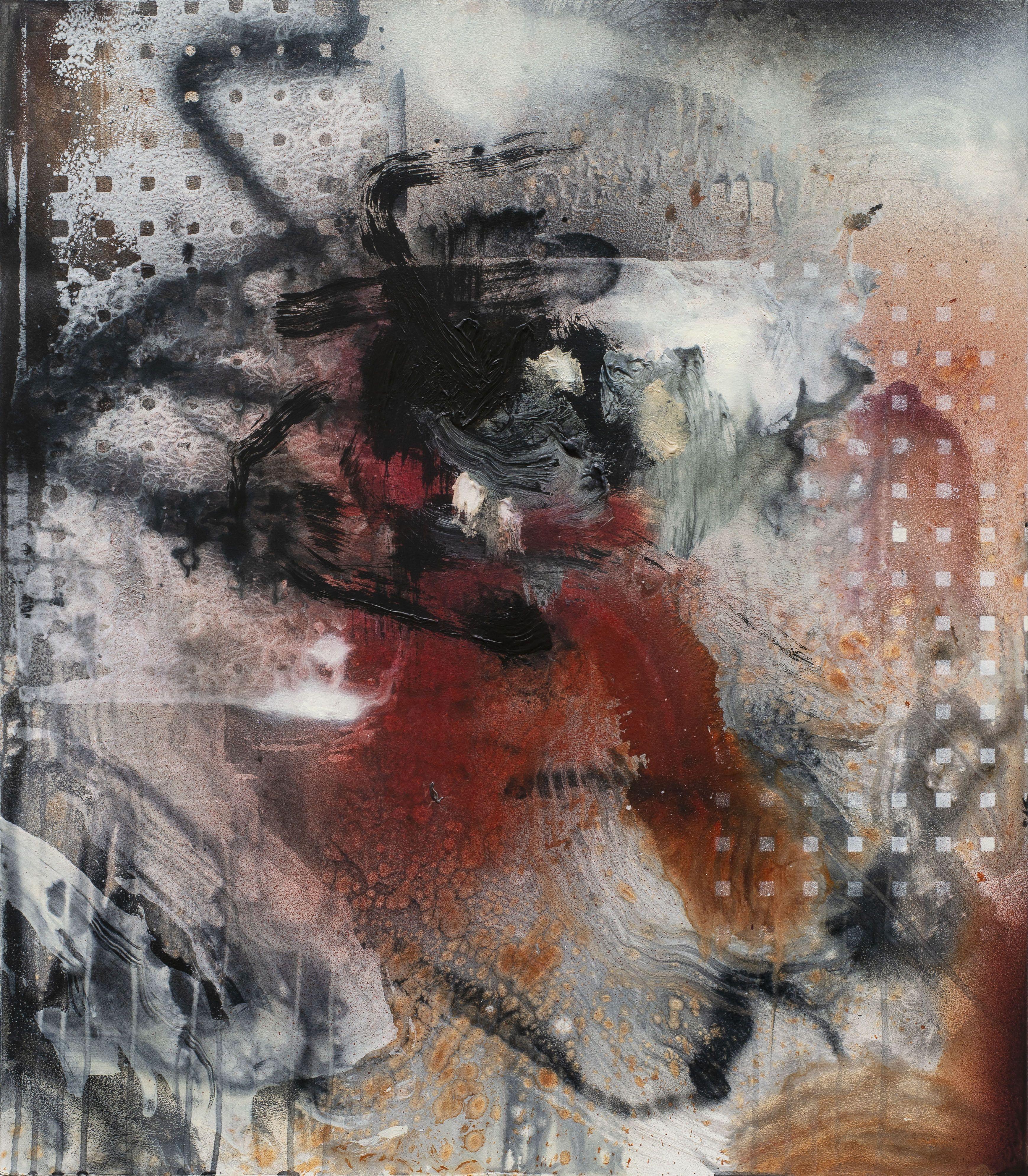 Corta el silencio, Pintura, Acrílico sobre metal - Painting de Bjorn Bauer
