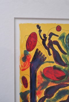 Danish Lithograph by Bjørn Nørgaard, framed, signed and numbered