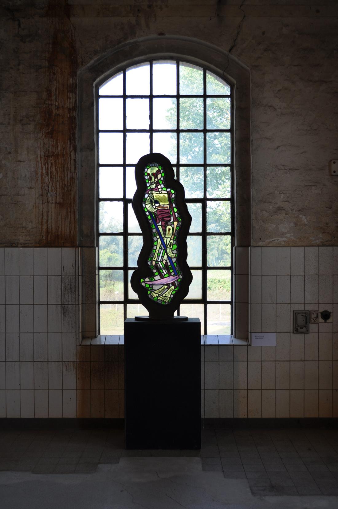 Bjørn Nørgaard, freestanding glass mosaic sculpture - 