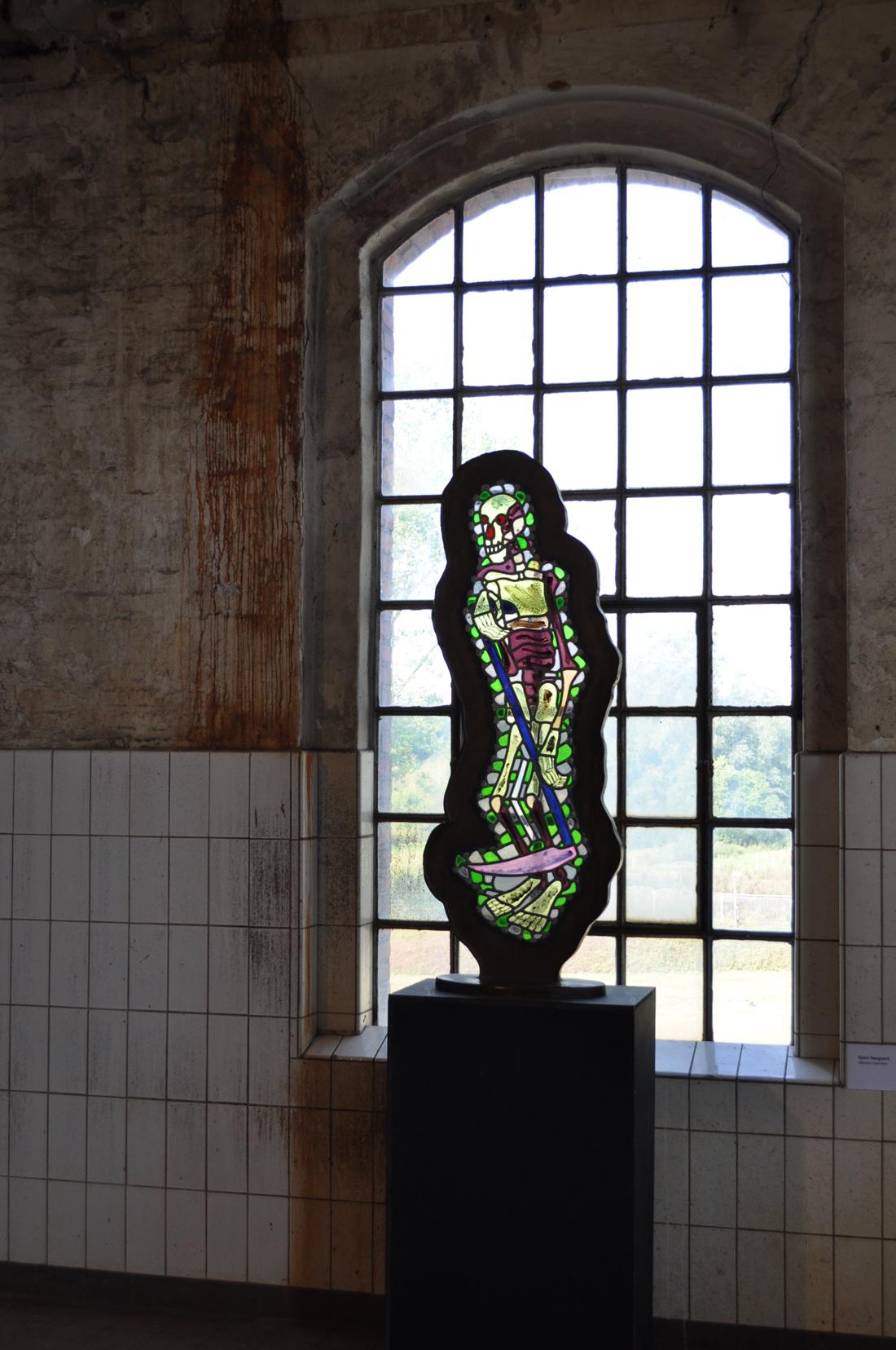 Bjørn Nørgaard, freestanding glass mosaic sculpture - 