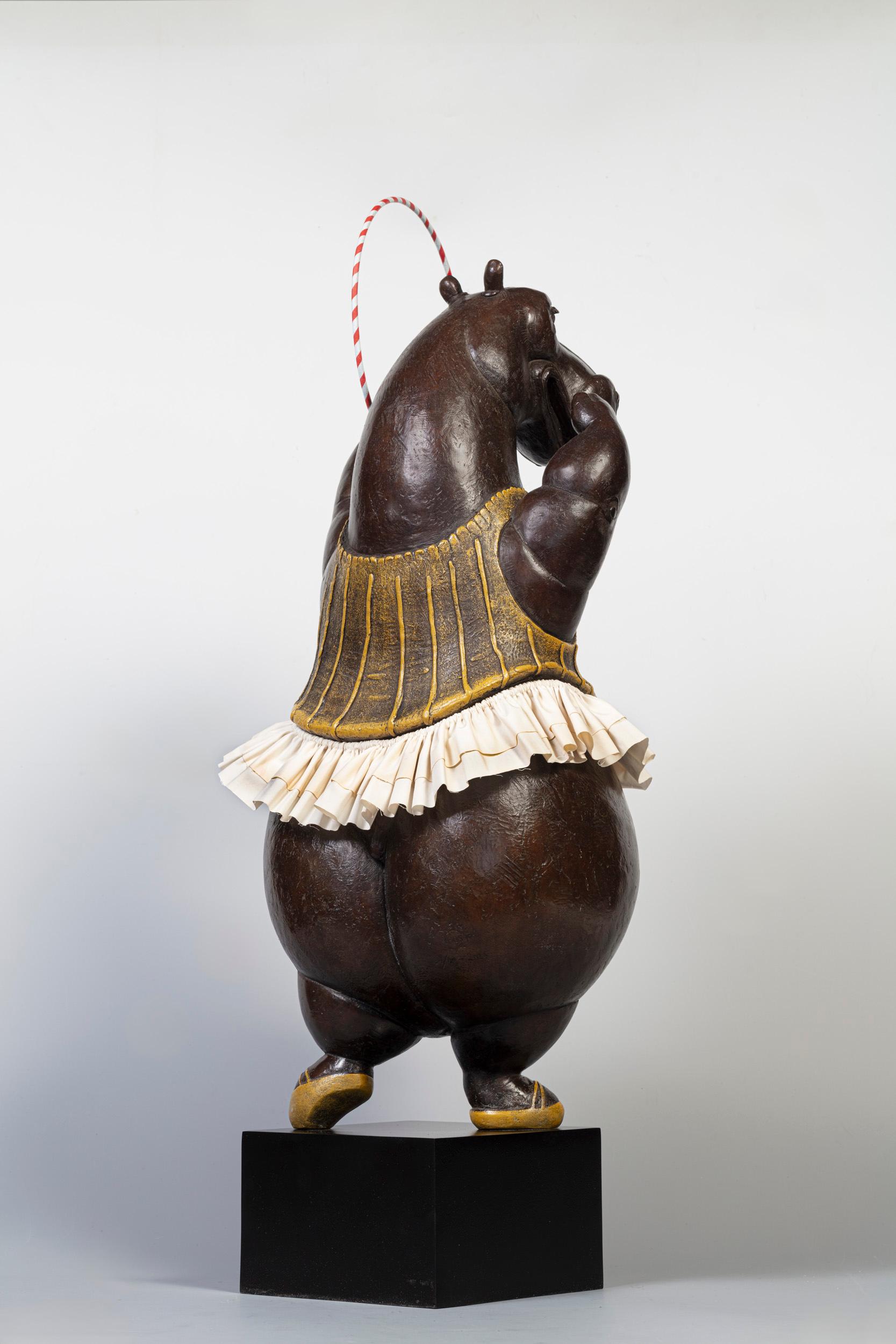Hipopótamo Hula Hoop Bailarín - Sculpture de Bjørn Okholm Skaarup