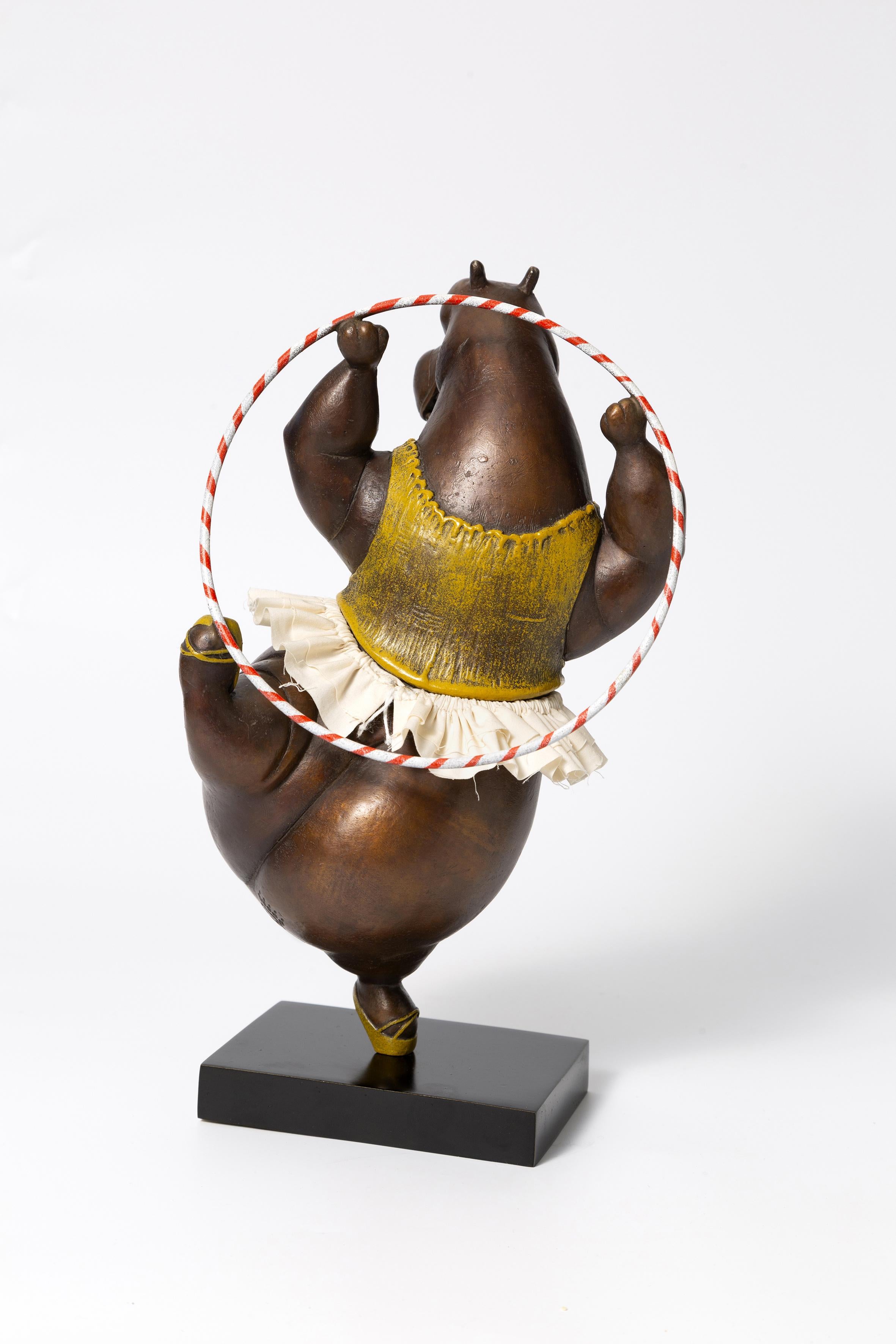 Bailarina de aro hipopótamo II, maqueta - Sculpture de Bjørn Okholm Skaarup