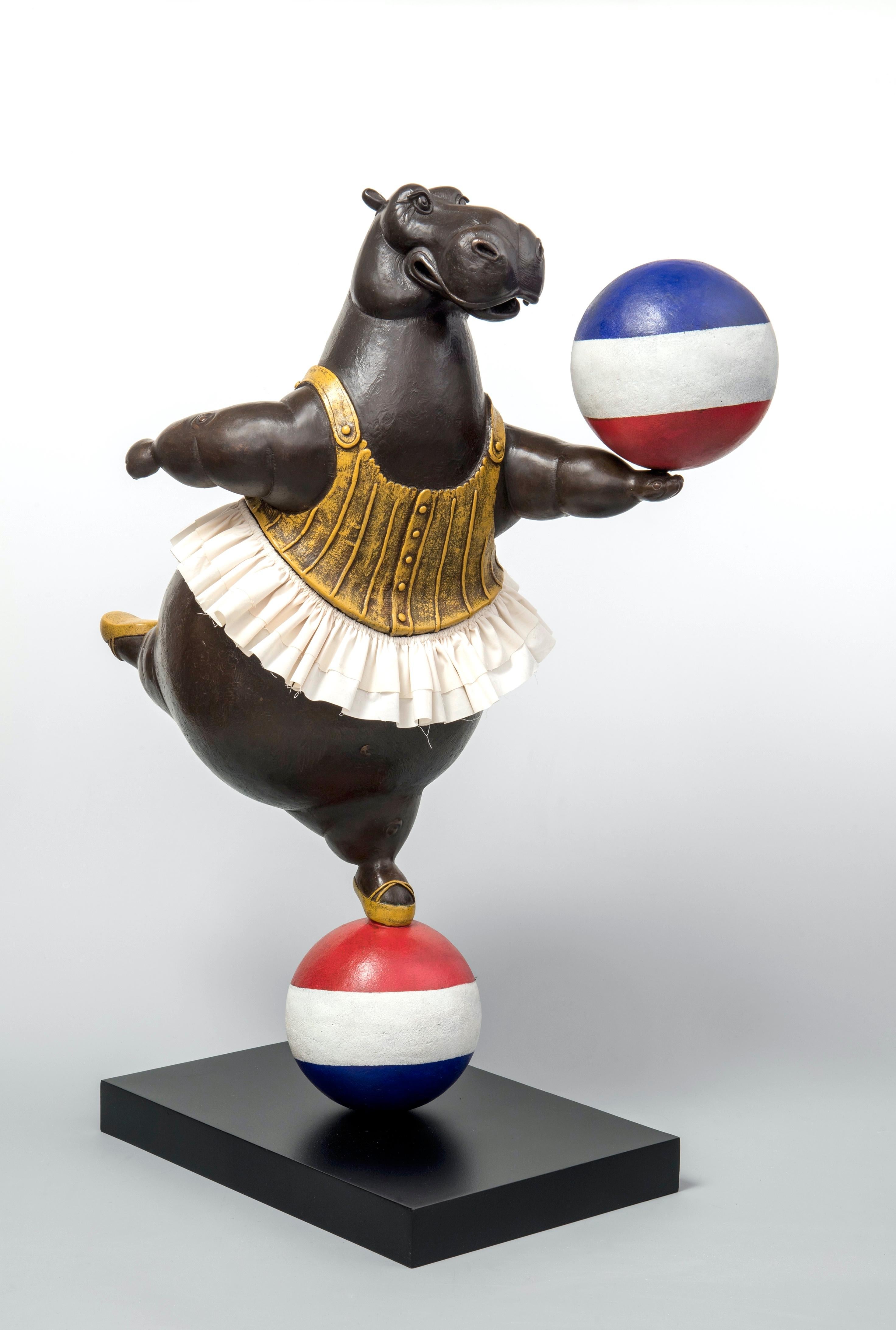 Figurative Sculpture Bjørn Okholm Skaarup - Ballerine de cirque Hippo