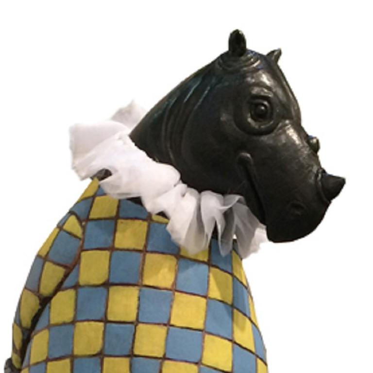 Rhino Harlequin - Sculpture by Bjørn Okholm Skaarup