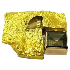 Retro Björn Weckström, Brooch "Kide ja Lovi" 14K Gold 1966