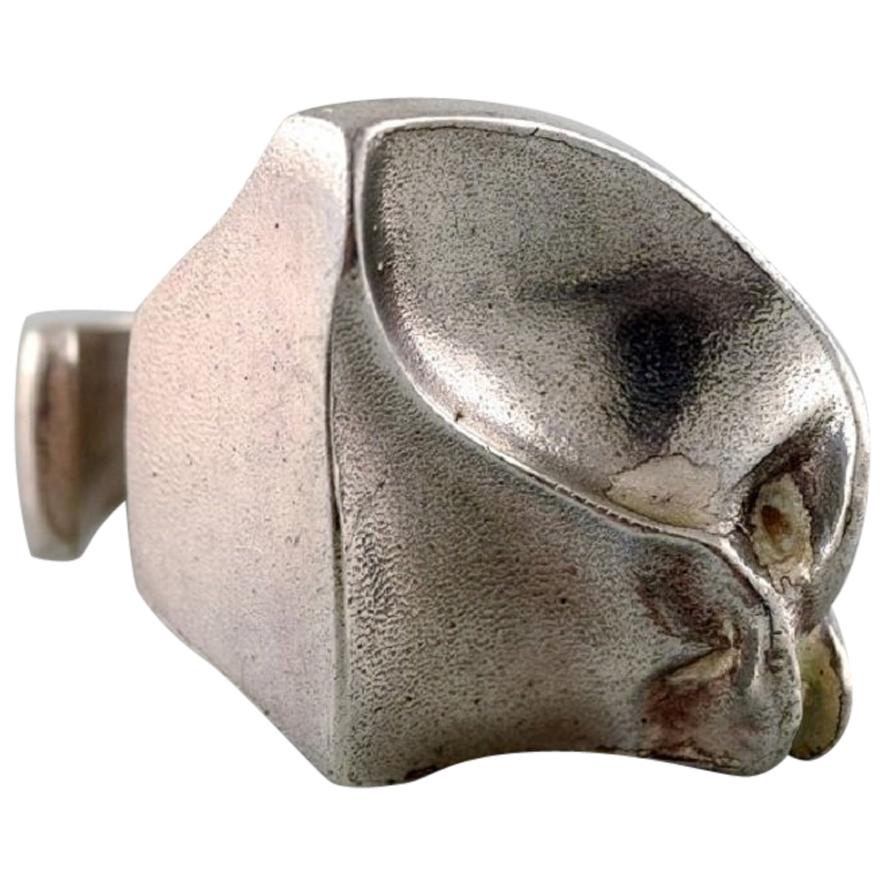 Björn Weckström, Finland, Sterling Silver Vintage Handade Modernist Ring