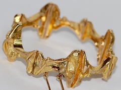 Björn Weckström for Lapponia 14 Karat Gold Bracelet 1973 Vintage