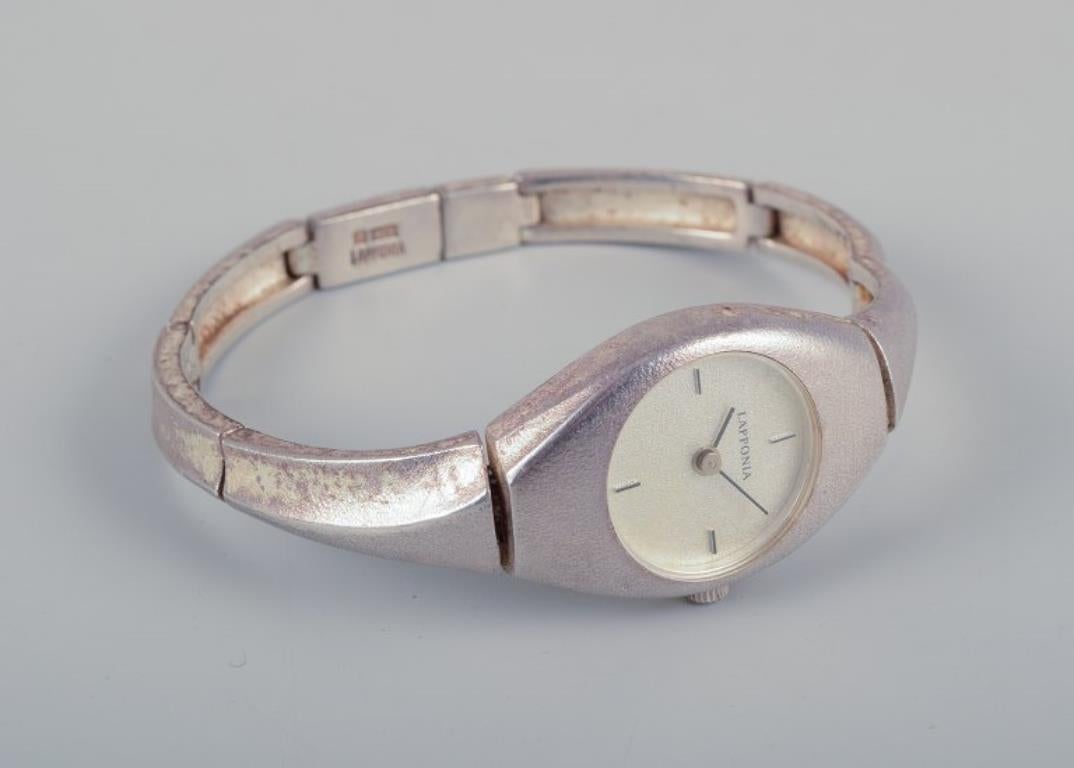 Björn Weckström for Lapponia, Finland. Ladies' wristwatch in sterling silver. For Sale