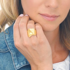 Bjorn Weckstrom für Lapponia, modernistischer Goldring