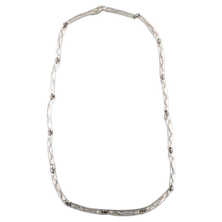 Lapponia, Necklace with Pendant in Sterling Silver, Organic Shape, 1984 ...