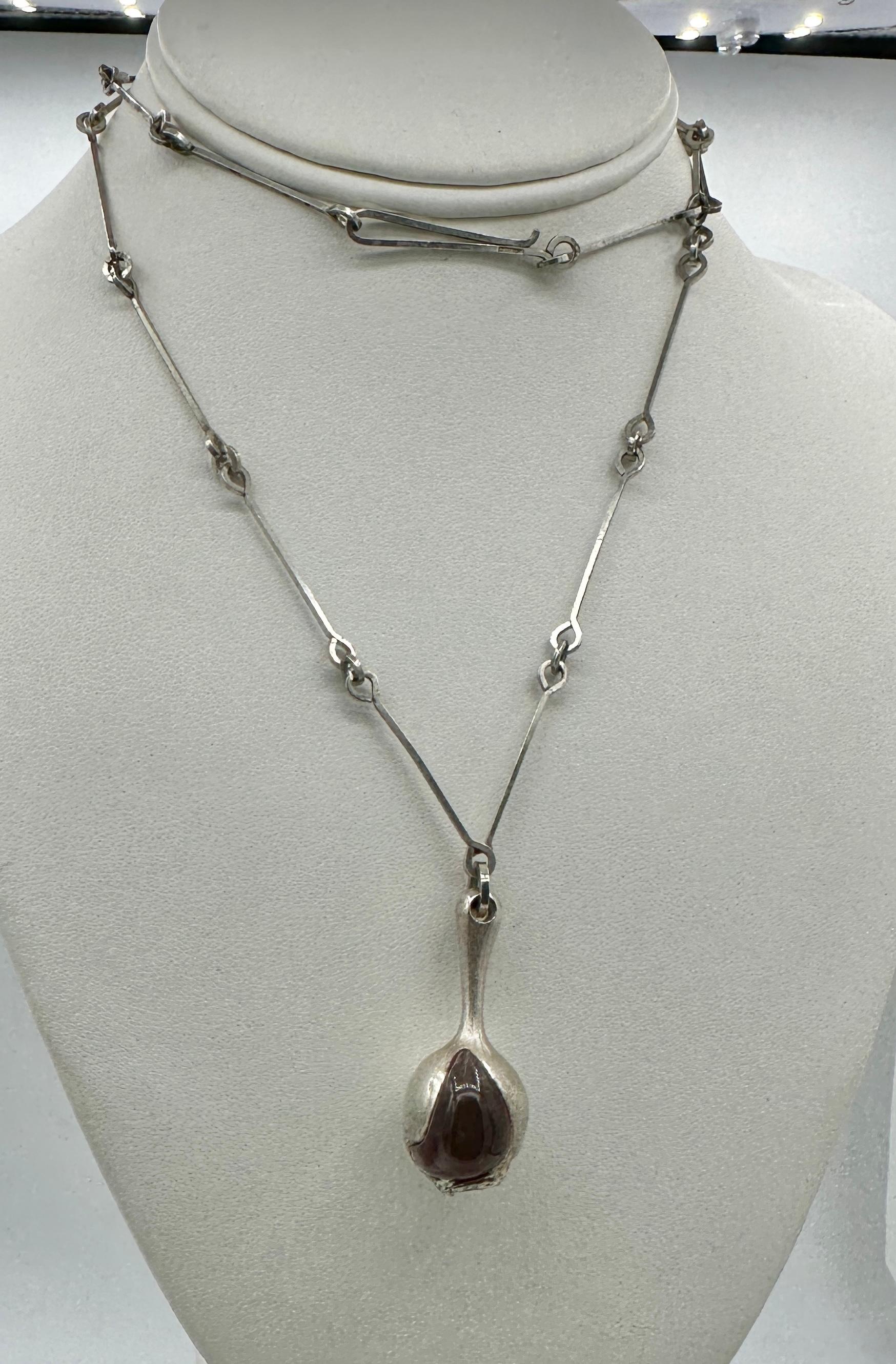 da uomo o donna Bjorn Weckstrom for Lapponia Nectaris Necklace Finland 1970's Acrylic Drop in vendita