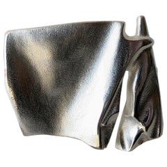Bjorn Weckstrom für Lapponia Brosche aus Sterlingsilber Finnische Moderne Space Age Brosche