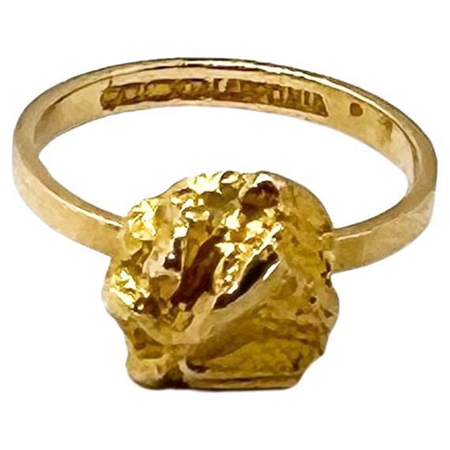 Björn Weckström, Gold Nugget Ring 14K Gold Lapponia Finland For Sale at  1stDibs