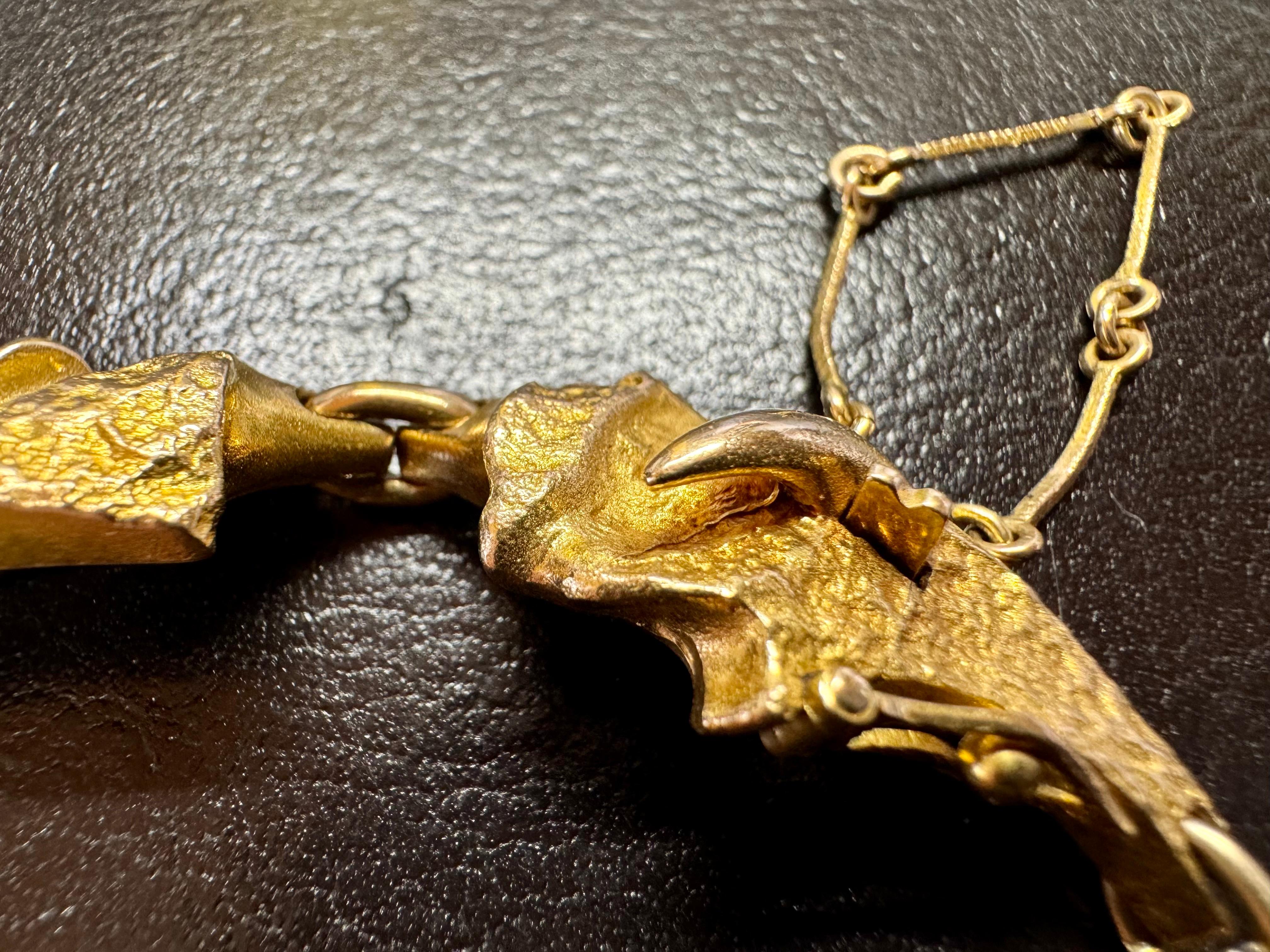 Björn Weckström Lapponia 14 Karat Gold Bracelet 