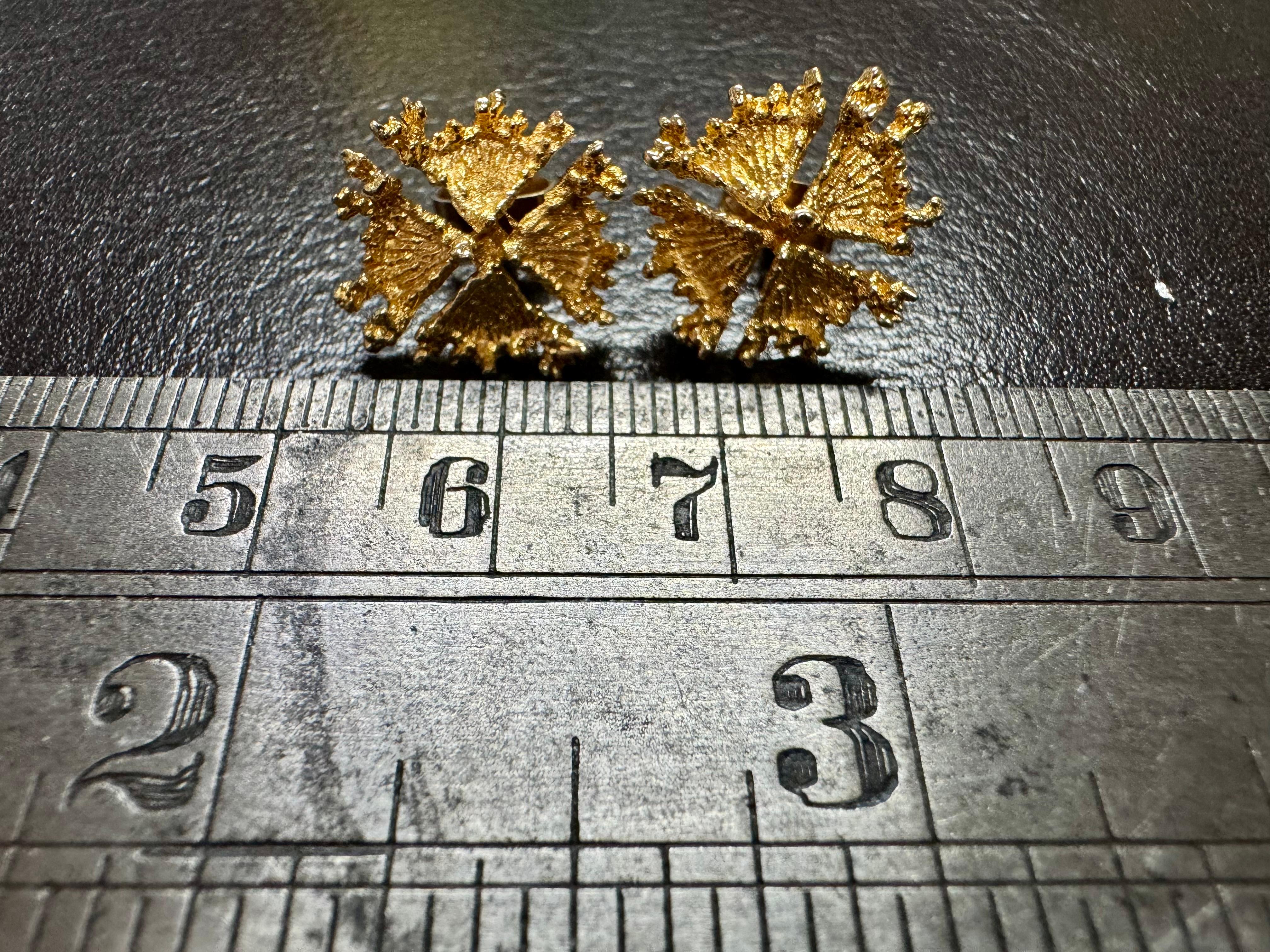 Björn Weckström Lapponia 14 Karat Gold Earrings 