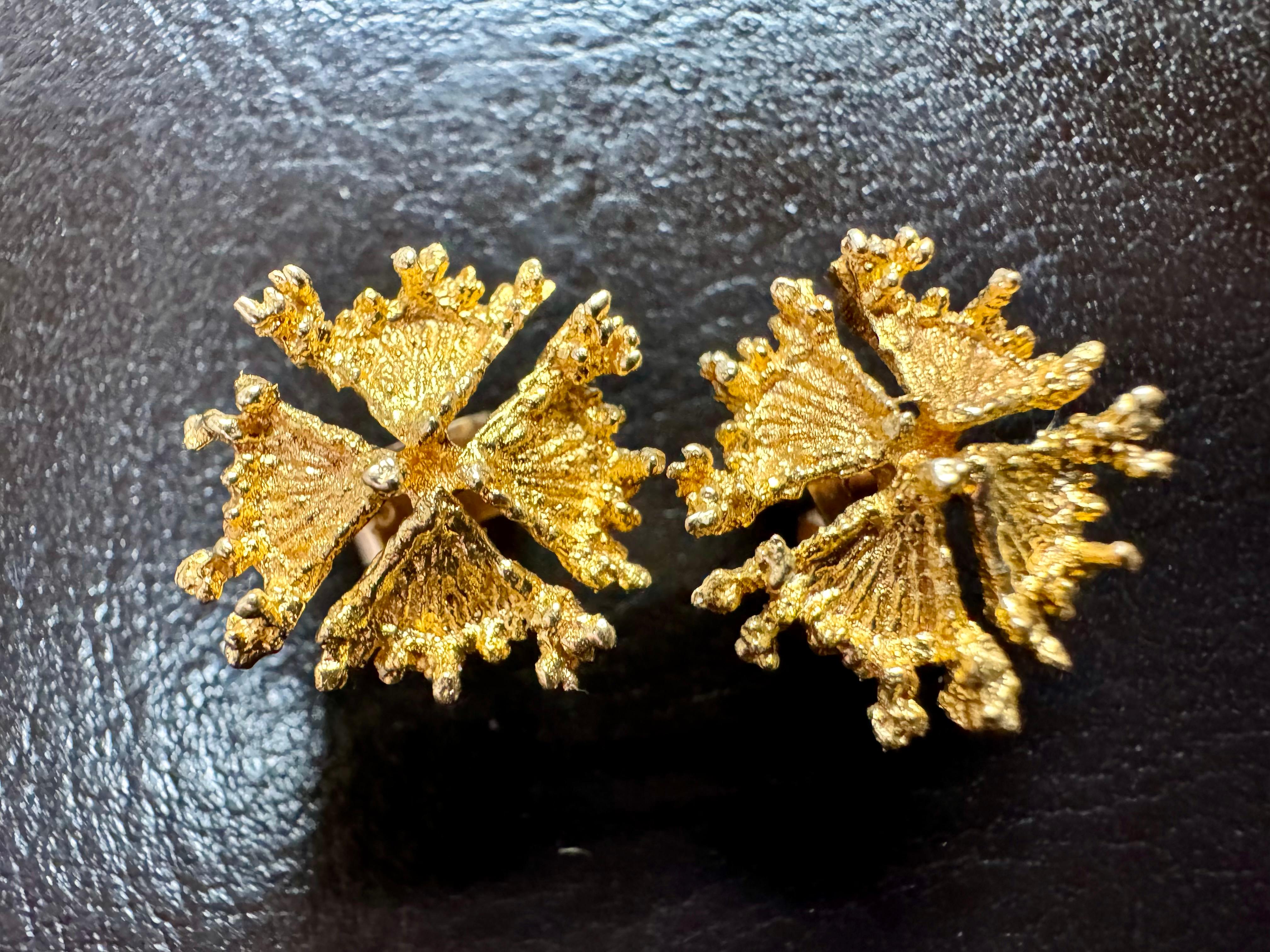 Björn Weckström Lapponia 14 Karat Gold Earrings 