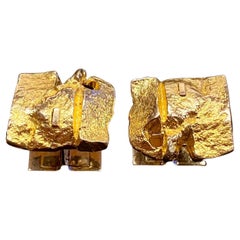 Björn Weckström Lapponia Cufflinks 14 Karat Gold, 1970