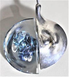 Anhänger & Kette "Kilamanjaro" von Bjorn Weckstrom, Lapponia Sterlingsilber & Acryl