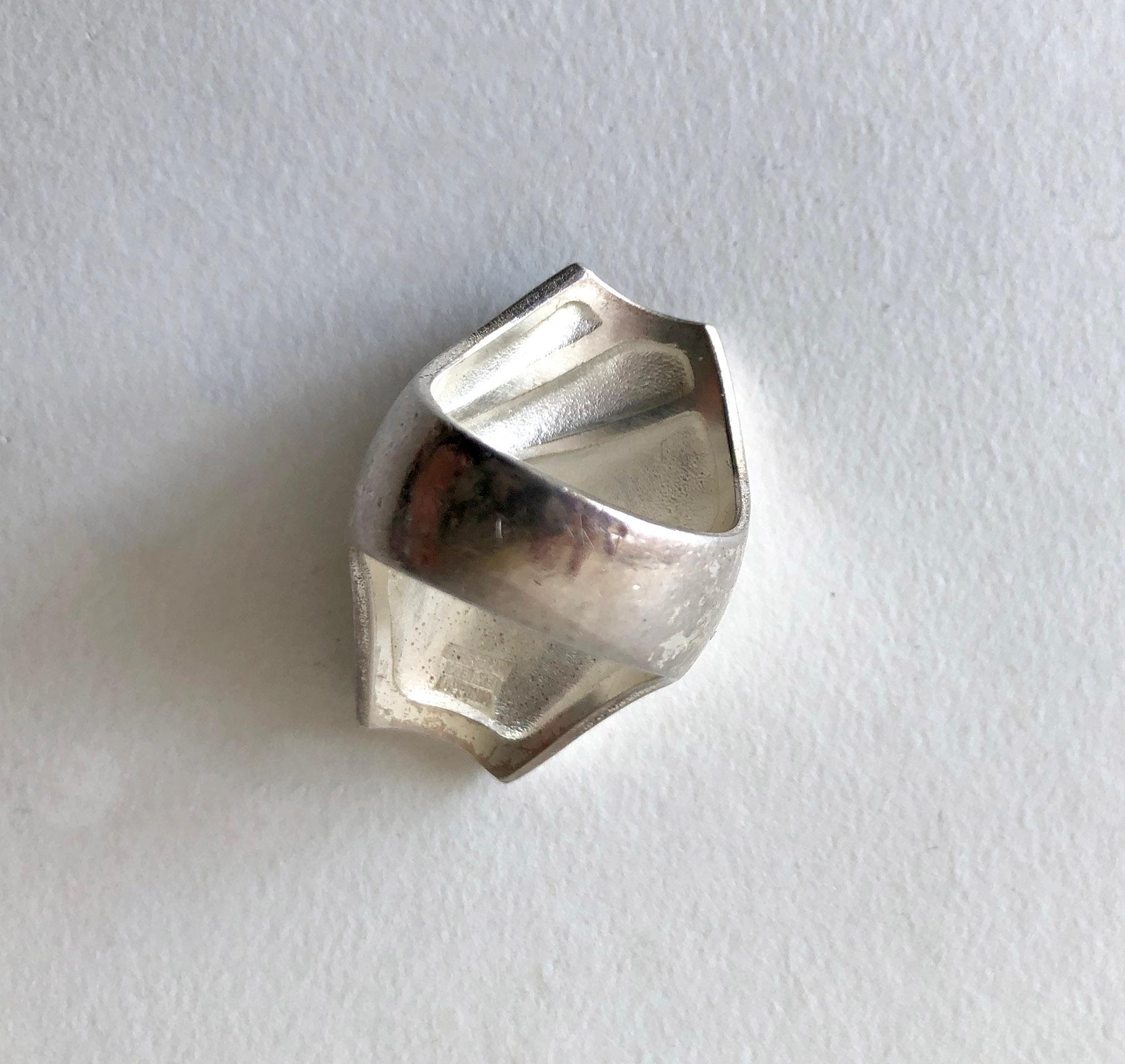 Bjorn Weckstrom Lapponia Sterling Silver Finnish Space Age Ring For ...