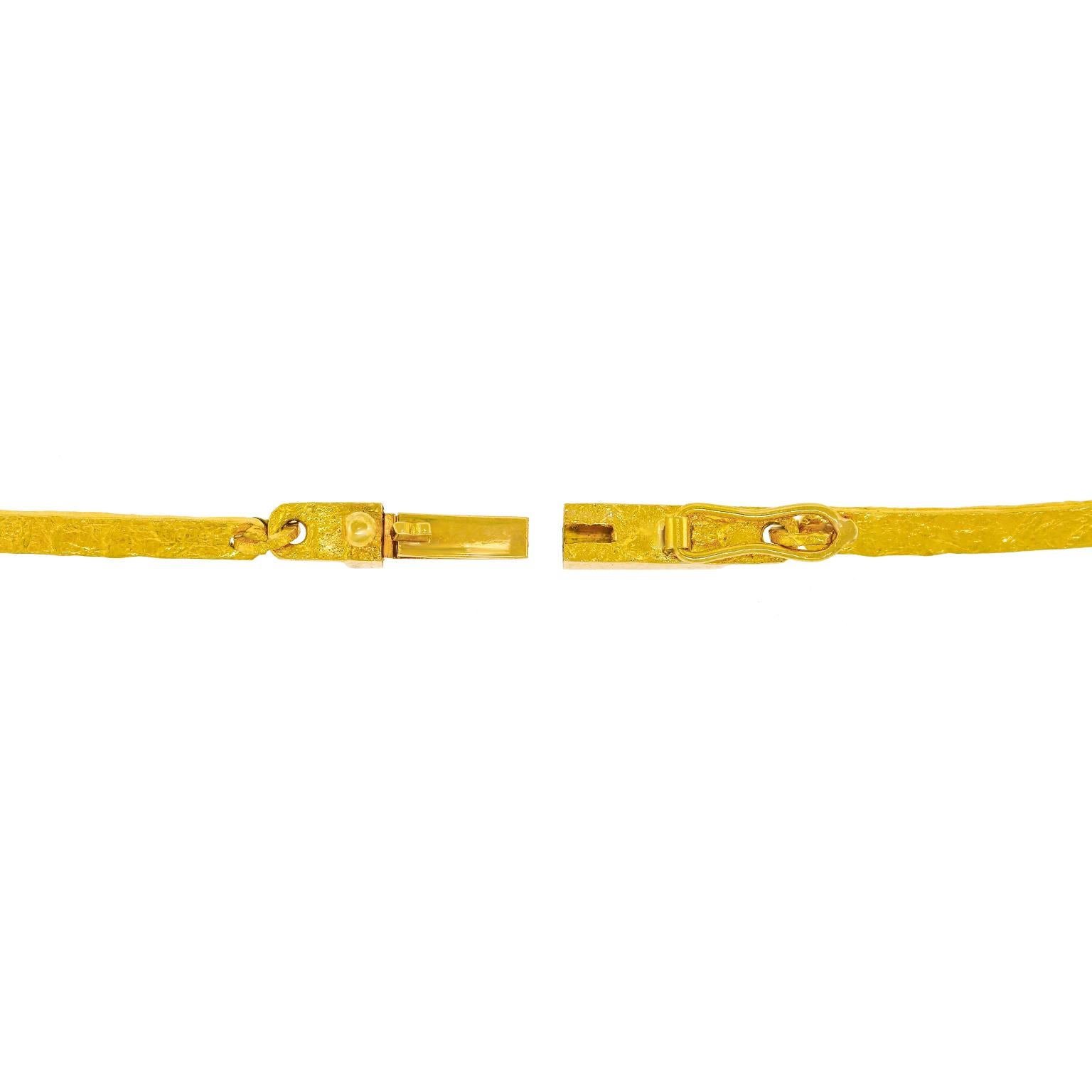 Bjorn Weckstrom Modernist Gold Necklace 4
