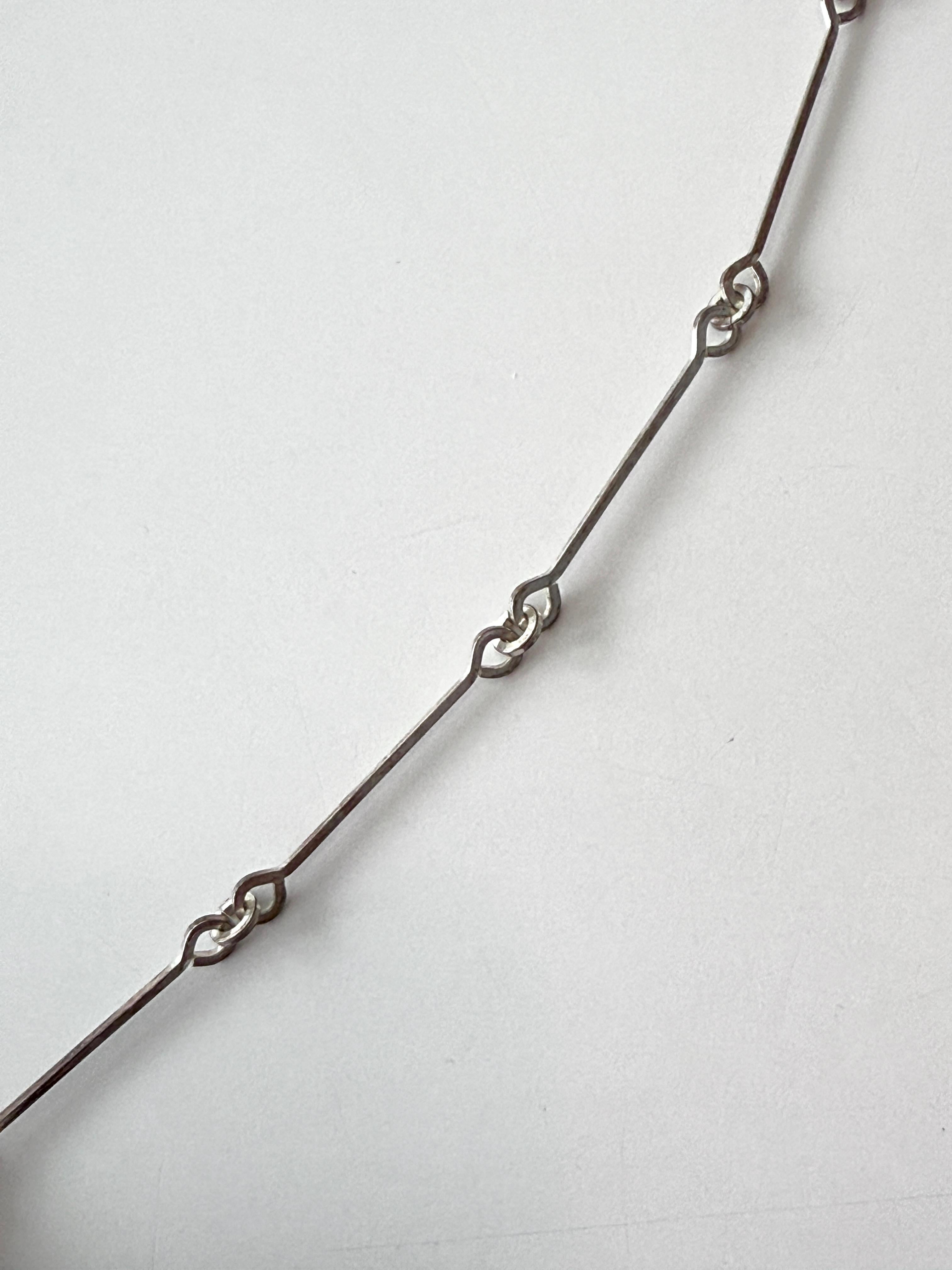 Bjorn Weckstrom Silver & Acrylic Pendant Necklace Space Apple Lapponia Finland For Sale 3
