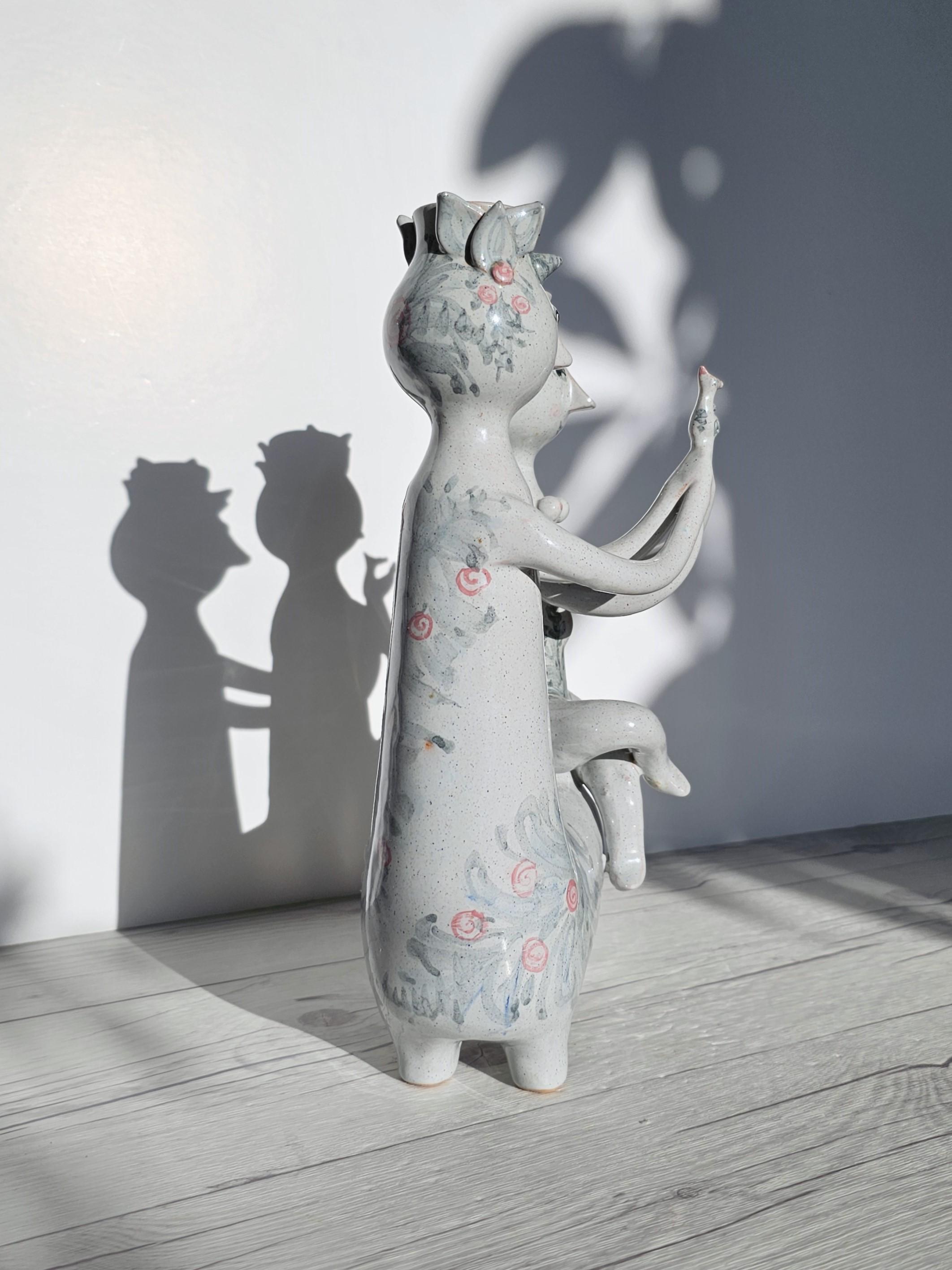 Bjorn Wiinblad, 1959 Centauro e Driade, scultura portacandele, firmato in vendita 3