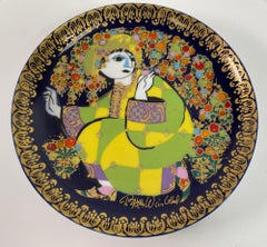 Bjorn Wiinblad ALADIN in the Enchanted Garden Porcelain Plate by Rosenthal