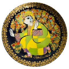 Bjorn Wiinblad ALADIN in the Enchanted Garden Porcelain Plate by Rosenthal