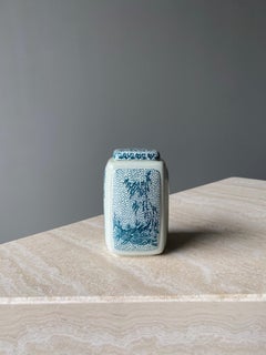 Jarra con tapa de cerámica de Bjorn Wiinblad para Nymolle de Dinamarca, años 70