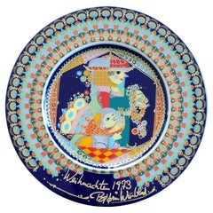 Vintage Bjorn Wiinblad Christmas Plate 1973 "Melchior"