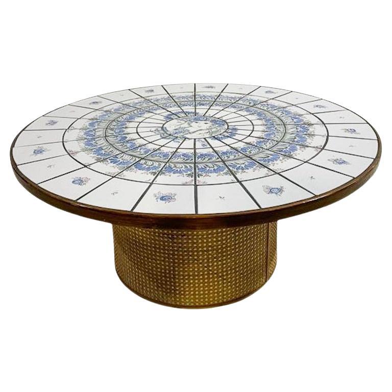 Bjorn Wiinblad Coffee Table, Ceramic, Danemark, 1960s For Sale