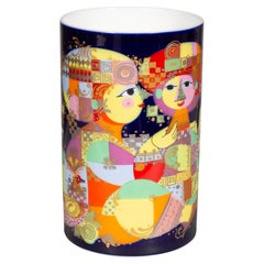 Dekorierte Vase von Bjorn Wiinblad für Rosenthal