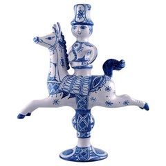 Bjorn Wiinblad-Figur aus dem blauen Haus. Figure/Kerzenständer, 1987
