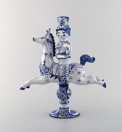 Bjorn Wiinblad Figurines from the Blue House Figures/Candlestick, 1969