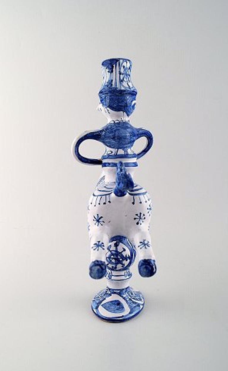 Bjorn Wiinblad Figurines from the Blue House Figures/Candlestick, 1969 In Good Condition In København, Copenhagen