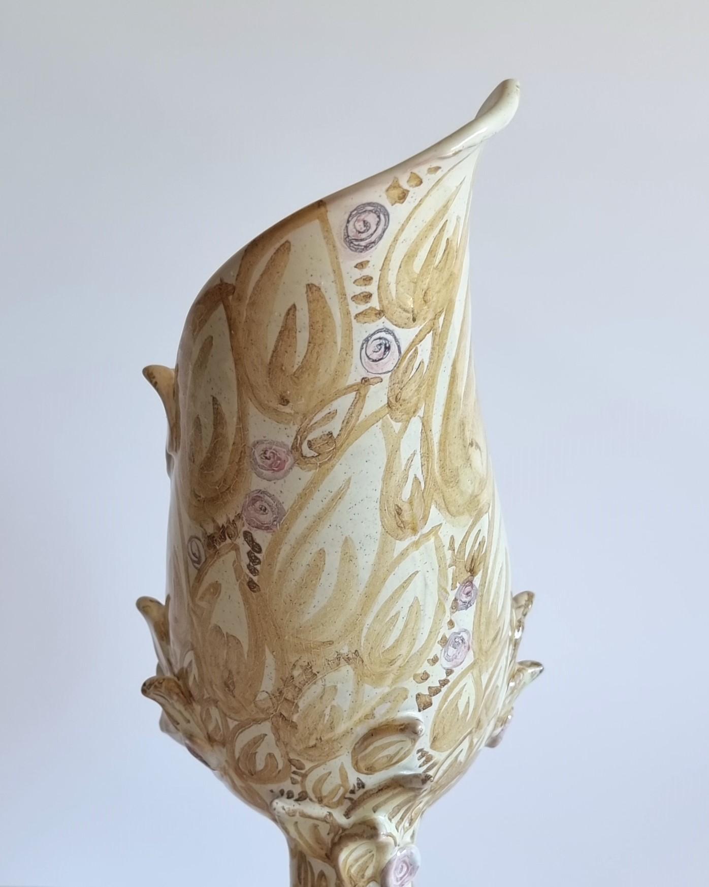 Ceramic Bjorn Wiinblad for Illums Bolighus, 1963 Titania Series, Relief Bust Vase, V21